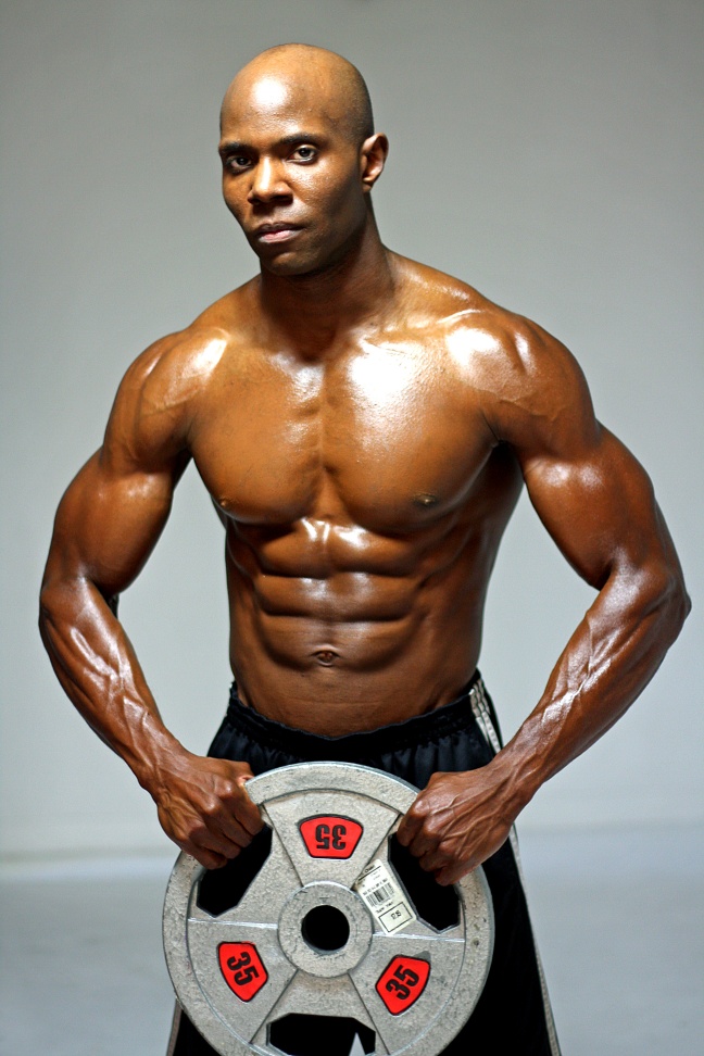 Obi looking ripped Fitness Studio Shot by Noel Daganta